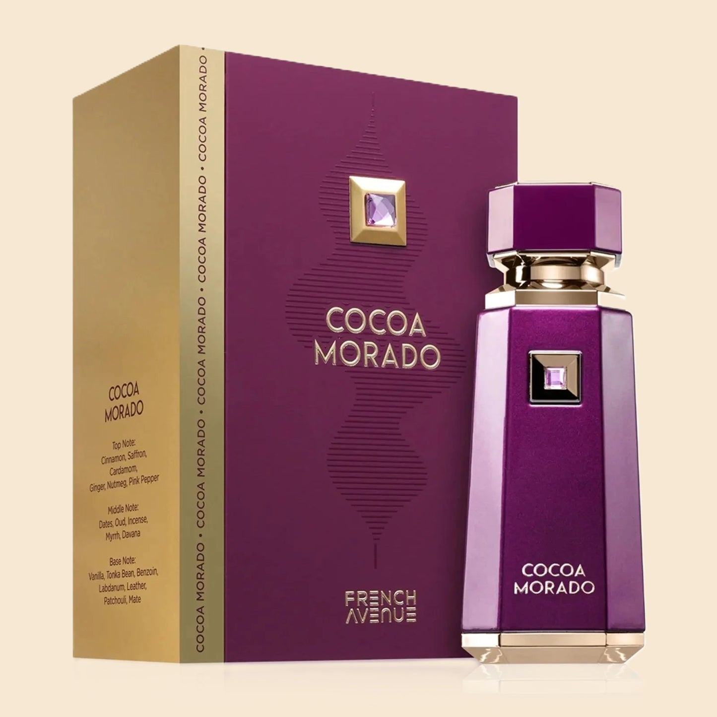 French Avenue Cocoa Morado 100ml EDP oriental fragrance bottle - Estilo Fresco Dubai