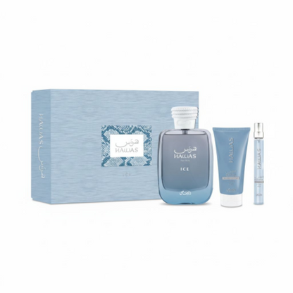 Rasasi Hawas Ice Gift Pack perfume set - Estilo Fresco Dubai
