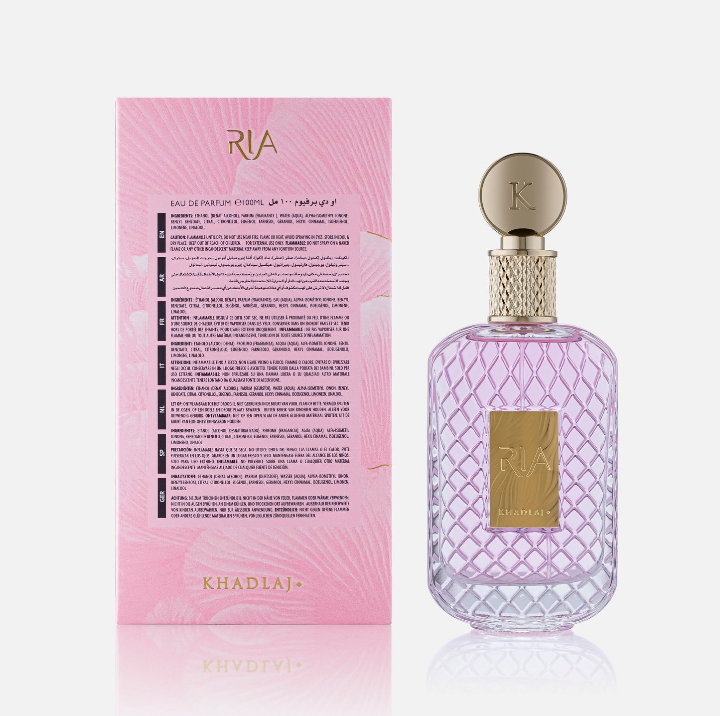 Khadlaj RIA Eau de Parfum for Women, 100 ml
