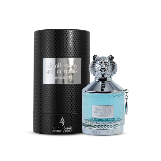 Shaikh Saeed Wadi Al Muluk Silver Elixir 100ml EDP perfume bottle - Estilo Fresco Dubai
