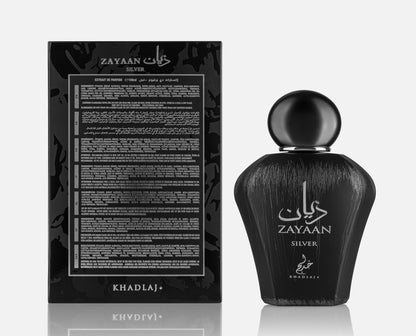 Khadlaj Zayaan Silver 100ml Eau de Parfum for Men - Estilo Fresco Dubai